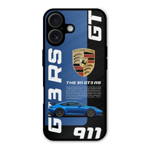 Hyper Car Metal Back Case for iPhone 16