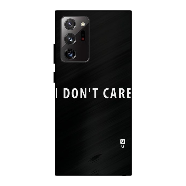 I Dont Care Typography Metal Back Case for Galaxy Note 20 Ultra 5G