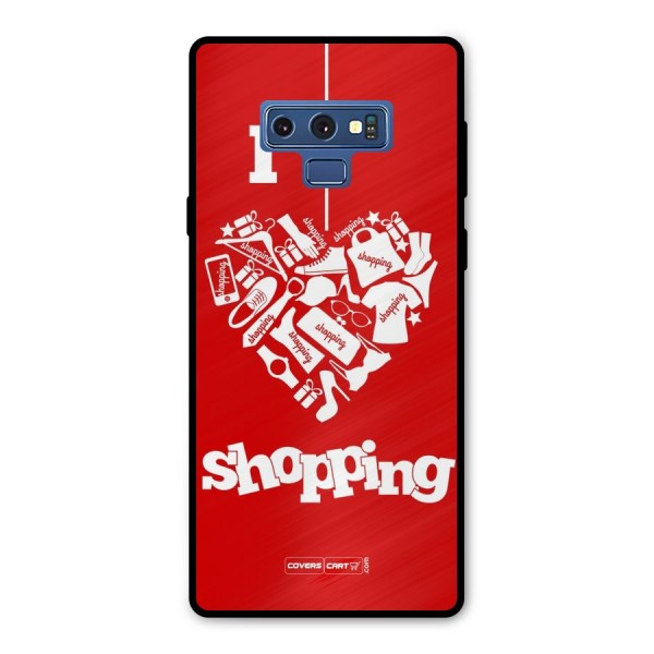 I Love Shopping Metal Back Case for Galaxy Note 9