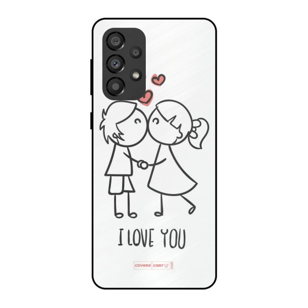 I Love You Metal Back Case for Galaxy A33 5G