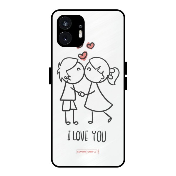 I Love You Metal Back Case for Nothing Phone 2