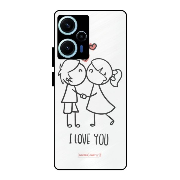 I Love You Metal Back Case for Poco F5