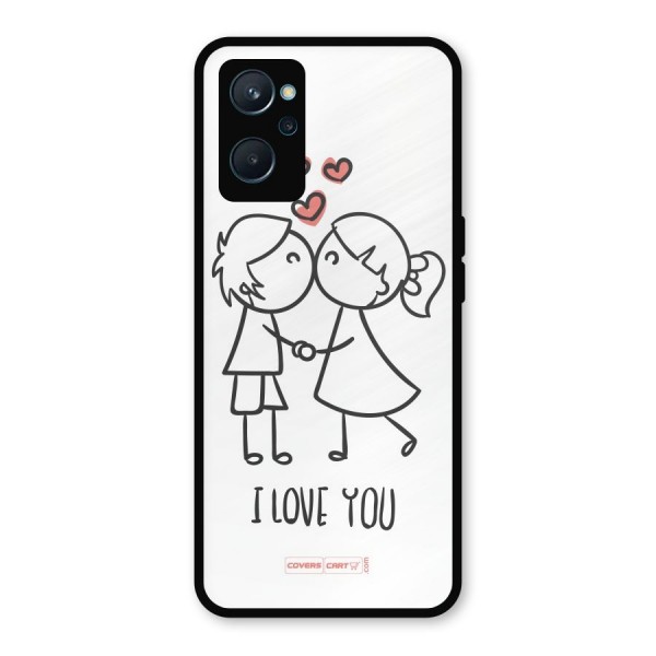 I Love You Metal Back Case for Realme 9i