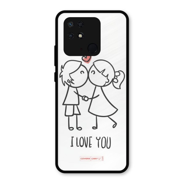 I Love You Metal Back Case for Redmi 10 Power