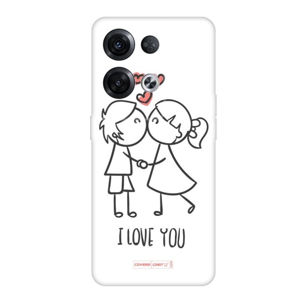 I Love You Original Polycarbonate Back Case for Oppo Reno8 Pro 5G