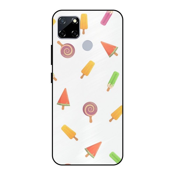 Ice Cream Colors Metal Back Case for Realme Narzo 30A