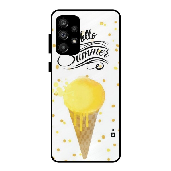 Ice Cream Summer Metal Back Case for Galaxy A73 5G