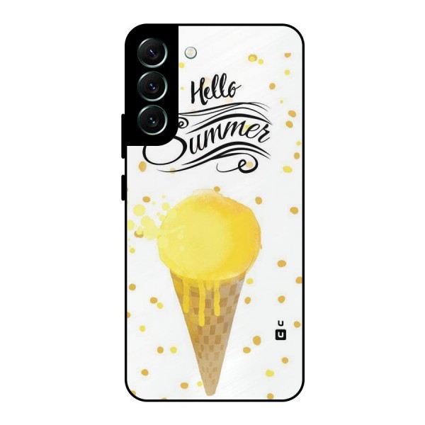 Ice Cream Summer Metal Back Case for Galaxy S22 Plus 5G