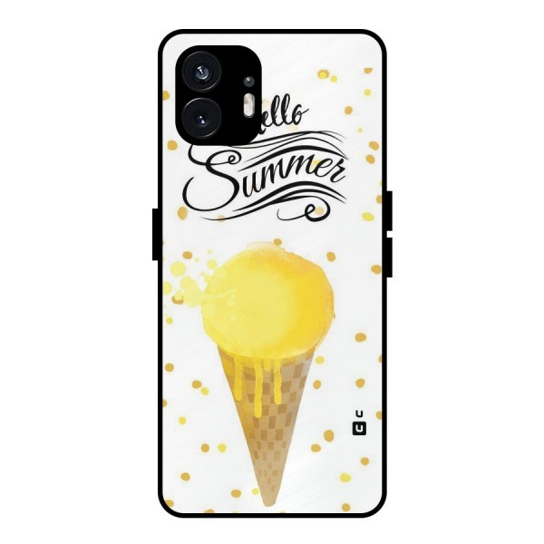 Ice Cream Summer Metal Back Case for Nothing Phone 2