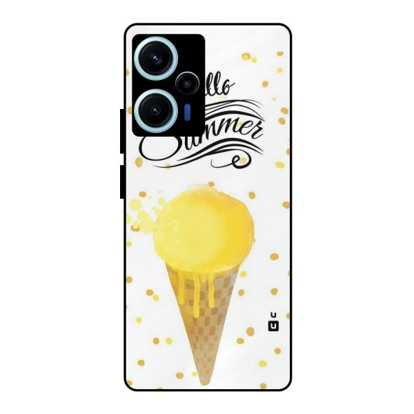 Ice Cream Summer Metal Back Case for Poco F5