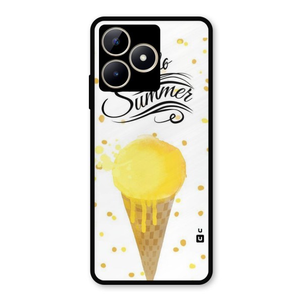 Ice Cream Summer Metal Back Case for Realme C53