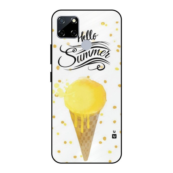 Ice Cream Summer Metal Back Case for Realme Narzo 30A