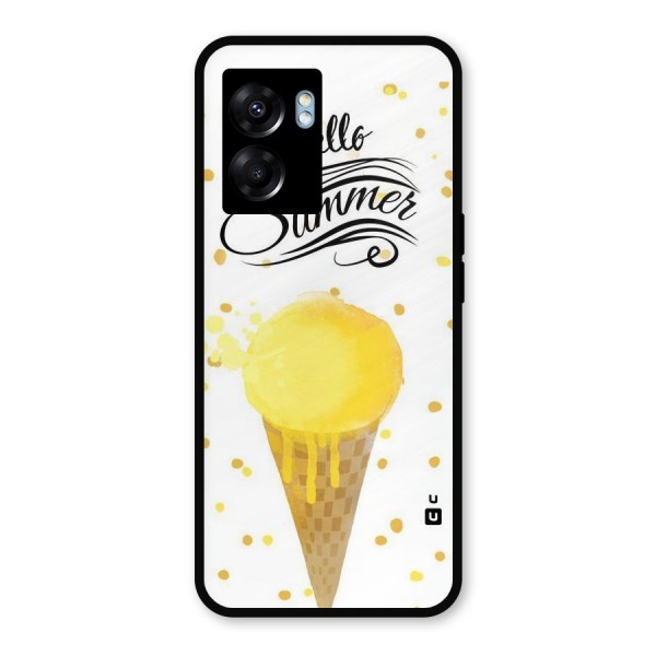 Ice Cream Summer Metal Back Case for Realme Narzo 50 5G
