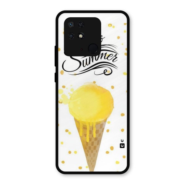 Ice Cream Summer Metal Back Case for Redmi 10 Power