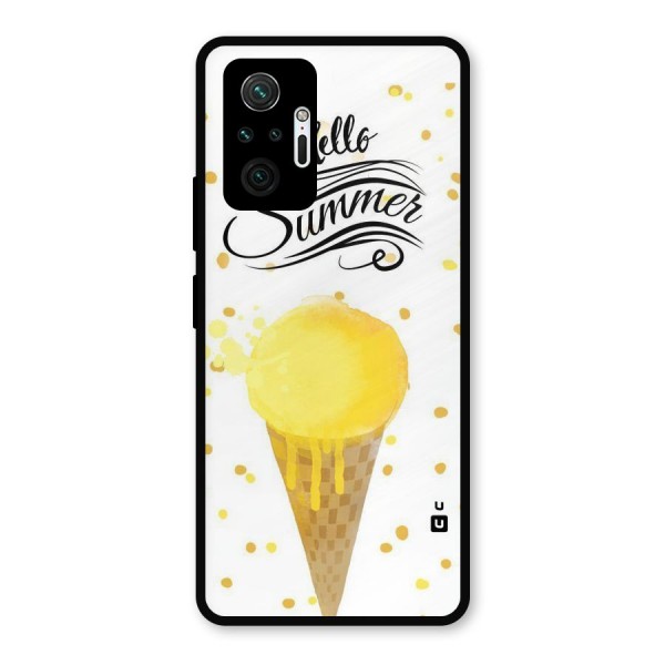 Ice Cream Summer Metal Back Case for Redmi Note 10 Pro Max