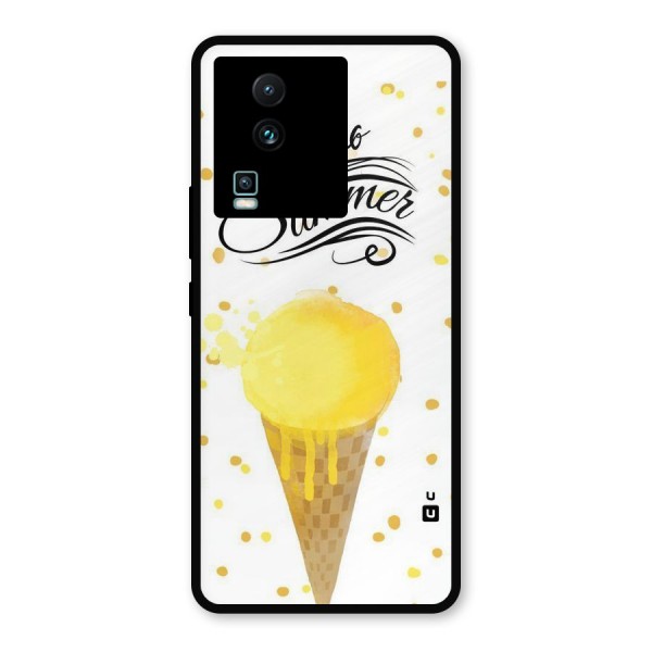 Ice Cream Summer Metal Back Case for iQOO Neo 7 Pro