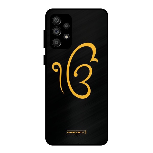 Ik Onkar Metal Back Case for Galaxy A73 5G