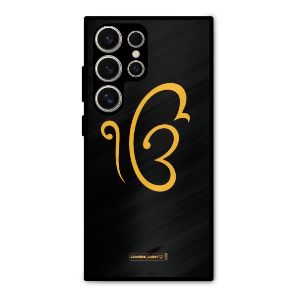 Ik Onkar Metal Back Case for Galaxy S24 Ultra