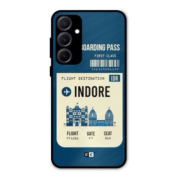 Indore Boarding Pass Metal Back Case for Galaxy A35