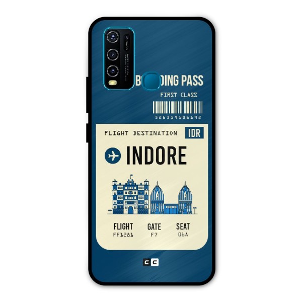 Indore Boarding Pass Metal Back Case for Vivo Y50