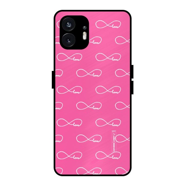 Infinity Love Metal Back Case for Nothing Phone 2