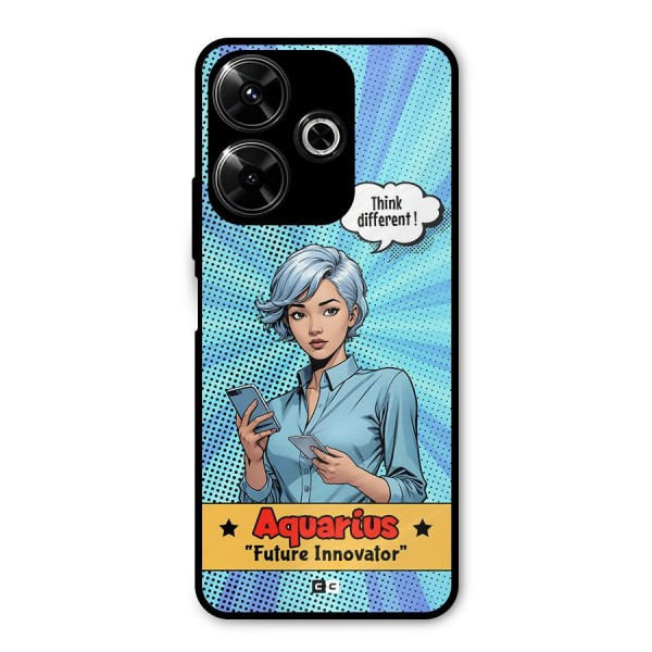 Innovative Aquarius Metal Back Case for Redmi 13 5G