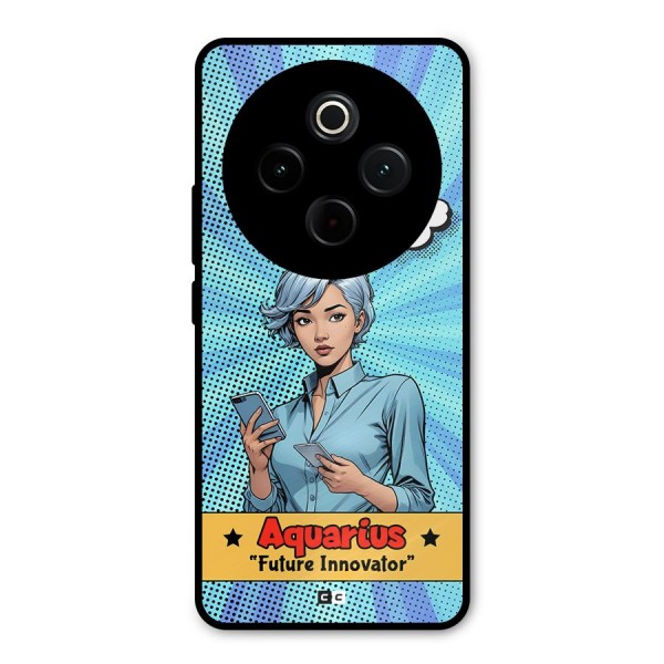 Innovative Aquarius Metal Back Case for Vivo T4