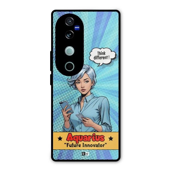 Innovative Aquarius Metal Back Case for Vivo V40 Pro