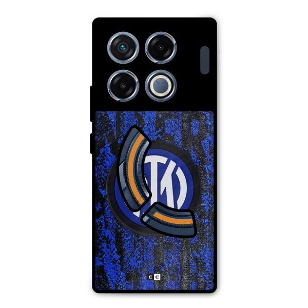 Inter Milan Texture Metal Back Case for Infinix GT 20 Pro