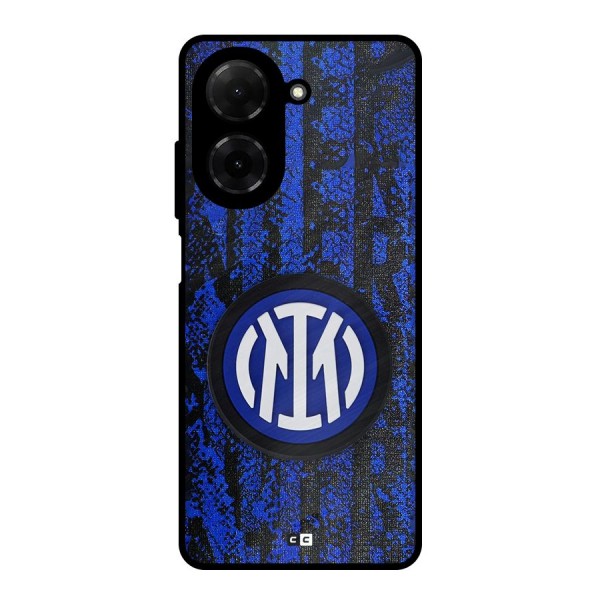 Inter Milan Texture Metal Back Case for Poco C71
