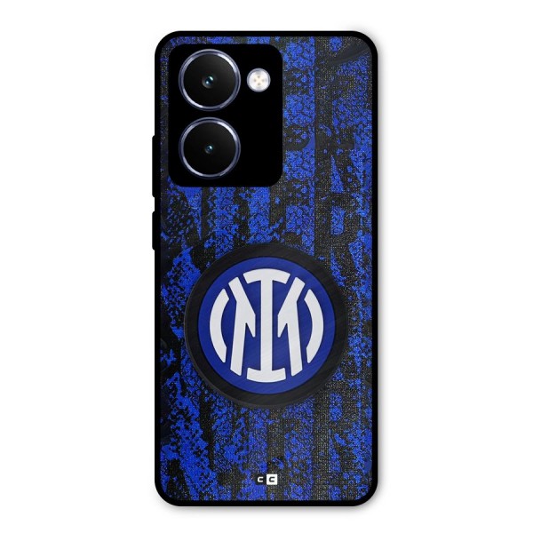 Inter Milan Texture Metal Back Case for Realme P3 Ultra