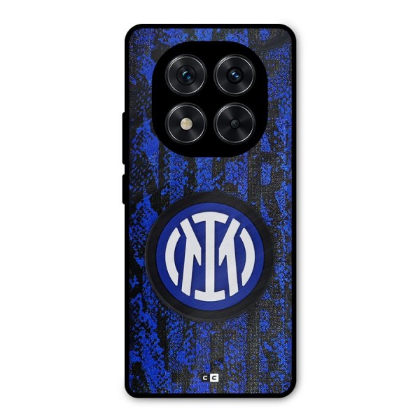Inter Milan Texture Metal Back Case for Redmi Note 14 Pro 5G