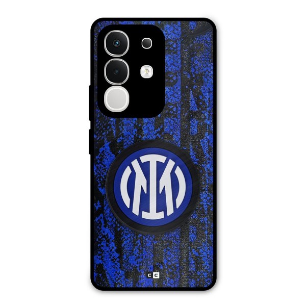 Inter Milan Texture Metal Back Case for iQOO Z10x