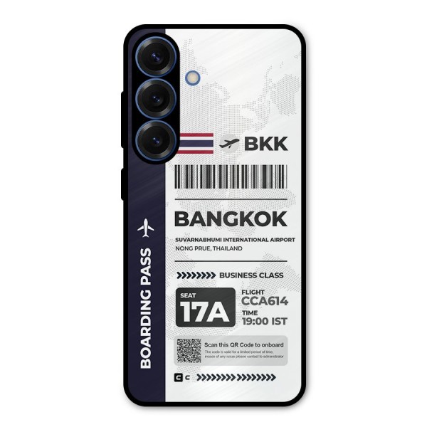 International Boarding Pass Bangkok Metal Back Case for Galaxy S25