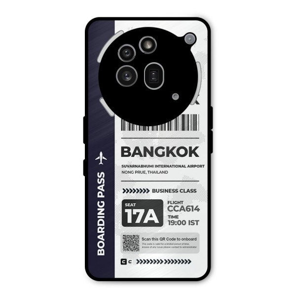 International Boarding Pass Bangkok Metal Back Case for Nothing Phone 3a Pro