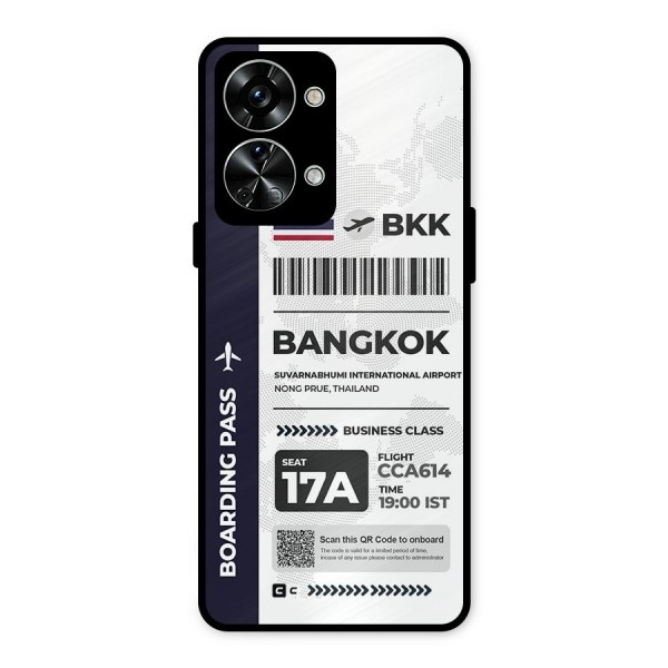 International Boarding Pass Bangkok Metal Back Case for OnePlus Nord 2T