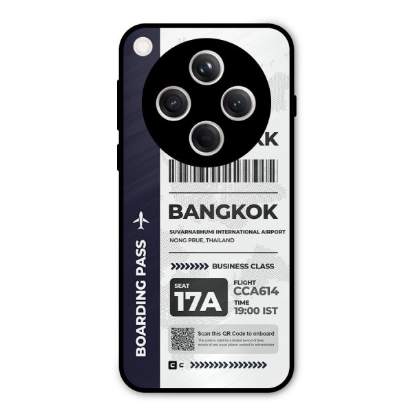 International Boarding Pass Bangkok Metal Back Case for Oppo Find X8