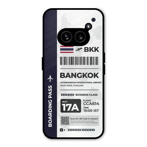 International Boarding Pass Bangkok Metal Back Case for Nothing Phone 2a