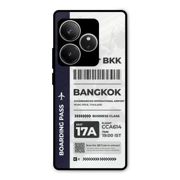 International Boarding Pass Bangkok Metal Back Case for Realme GT 6