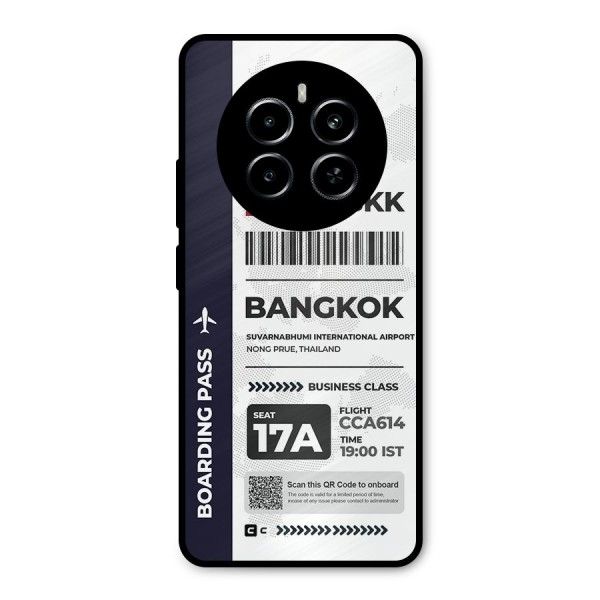 International Boarding Pass Bangkok Metal Back Case for Realme P1