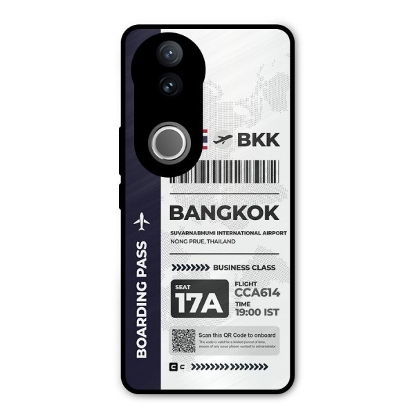 International Boarding Pass Bangkok Metal Back Case for Vivo V50e