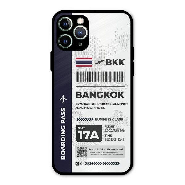 International Boarding Pass Bangkok Metal Back Case for iPhone 11 Pro Max