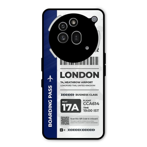International Boarding Pass London Metal Back Case for Nothing Phone 3a Pro