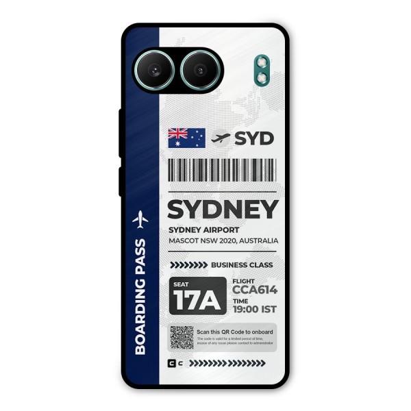 International Boarding Pass Sydney Metal Back Case for OnePlus Nord 4
