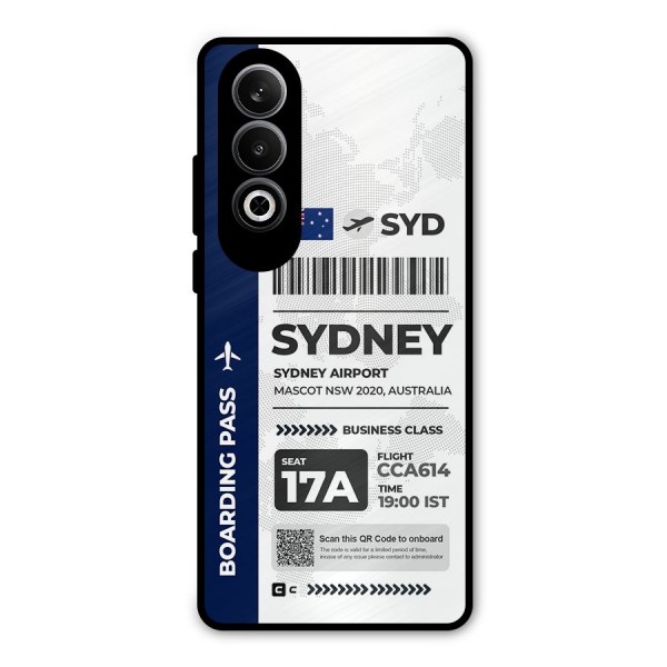 International Boarding Pass Sydney Metal Back Case for OnePlus Nord CE4