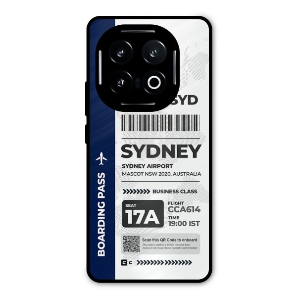 International Boarding Pass Sydney Metal Back Case for iQOO 13