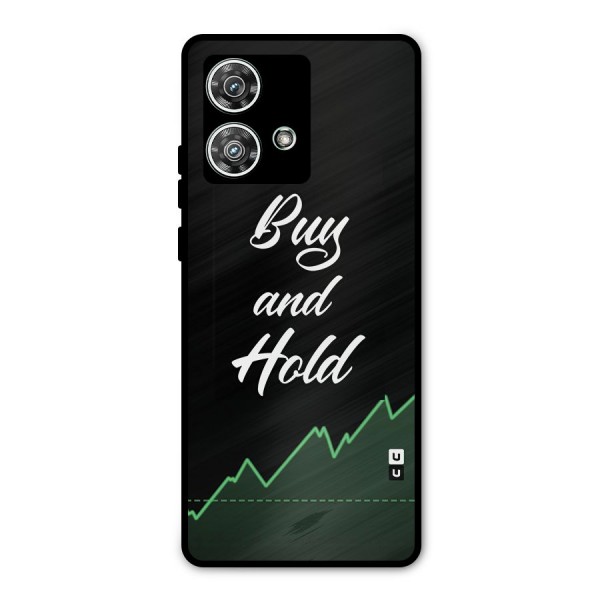 Investors Quote Buy and Hold Metal Back Case for Motorola Edge 40 Neo