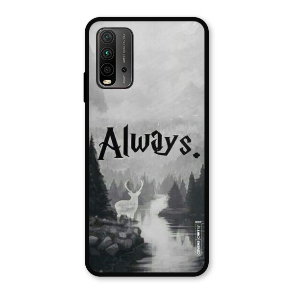 Invisible Deer Metal Back Case for Redmi 9 Power