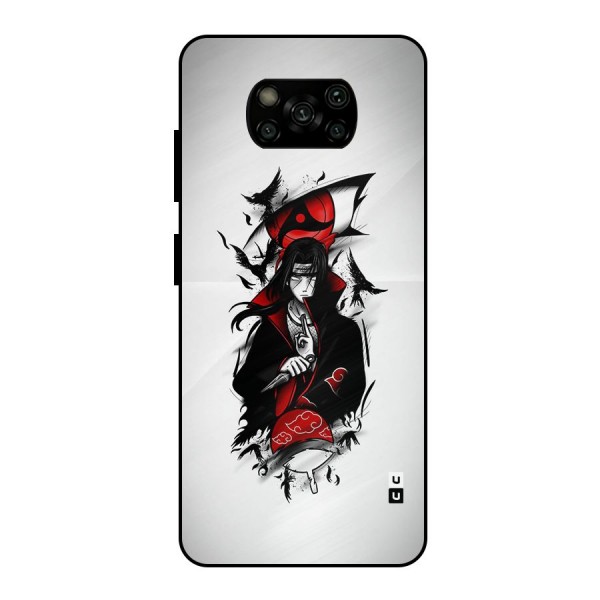 Itachi Combat Metal Back Case for Poco X3