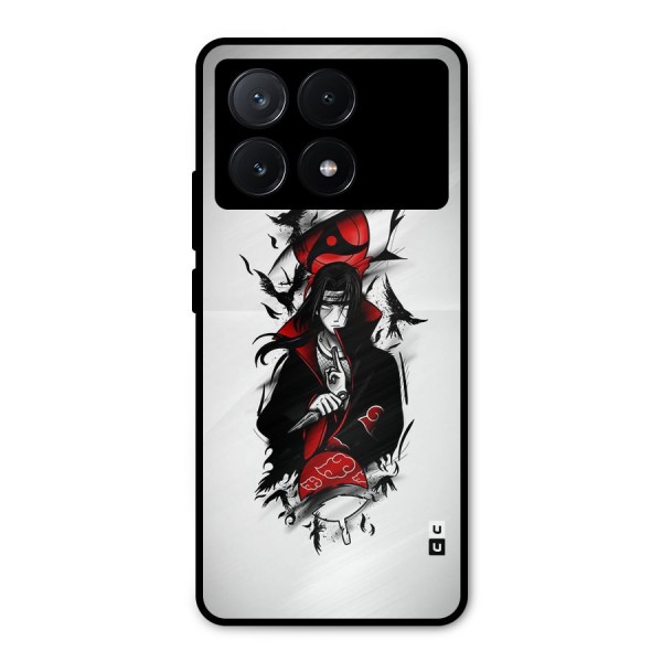 Itachi Combat Metal Back Case for Poco X6 Pro